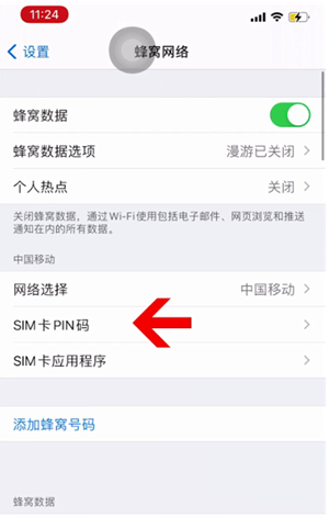 休宁苹果14维修网分享如何给iPhone14的SIM卡设置密码 