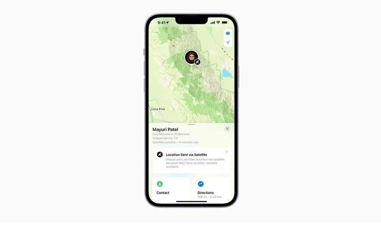 休宁苹果14维修分享iPhone14系列中 FindMy功能通过卫星分享位置方法教程 